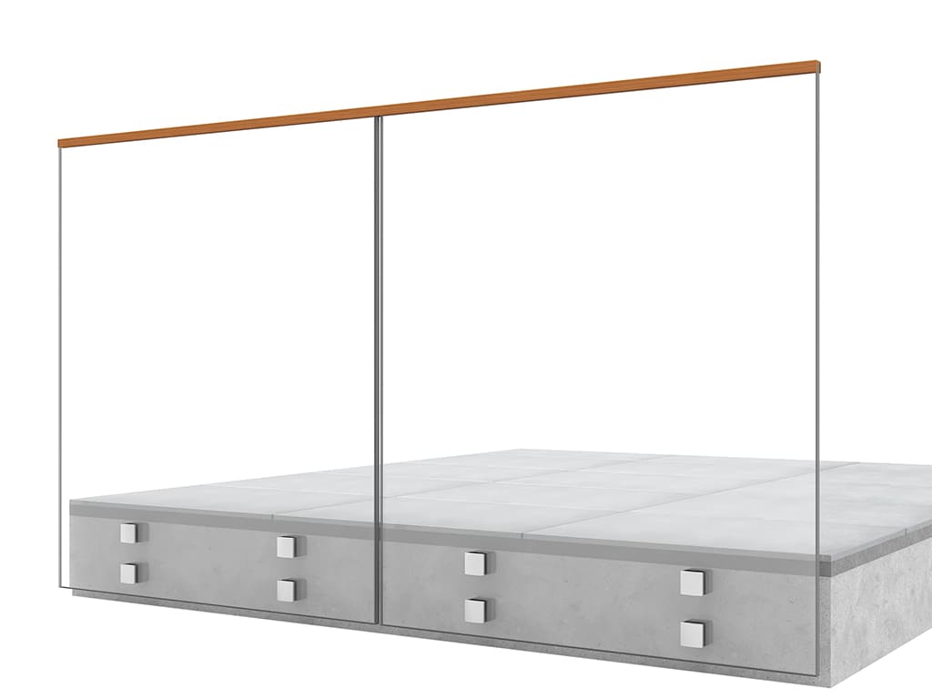 Main courante RP-1411 garde corps terrasse GLASSFIT CC-772